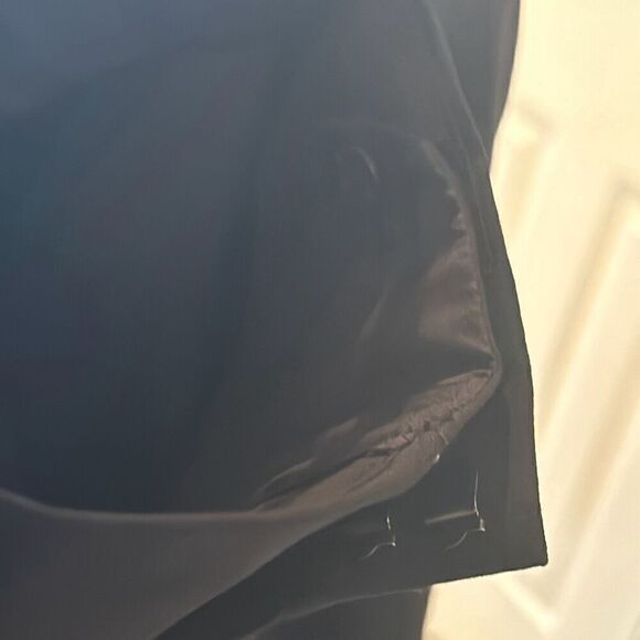 Vince Women's Size 12 Flat Front Dress Pants Solid Black Slacks Office Classic - Picture 5 of 9